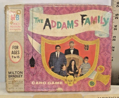 THE ADDAMS FAMILY CARD GAME 1965 TV SHOW MILTON BRADLEY COMPLETE - Image 1 of 3