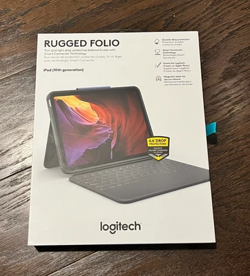 Logitech Rugged Folio Keyboard Case for iPad 10th Gen NR - Image 1 of 3