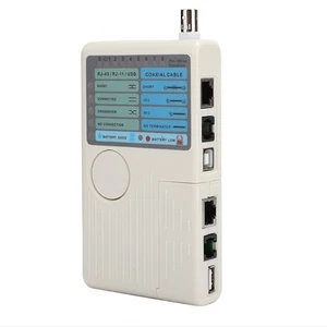 4-In-1 Remote Network Cable Wire Tester Detector For Rl-45 Rj-11 Usb Bnc Lan HLF - Afbeelding 1 van 7