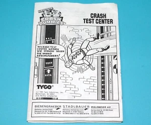 INCREDIBLE CRASH DUMMIES ORIGINAL SPARE INSTRUCTIONS CRASH TEST CENTER GERMAN... - Picture 1 of 3
