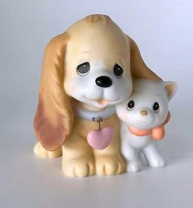 Precious Moments I Am All Ears For You süßer Welpe mit baumelndem Herz Halskette - Bild 1 von 7