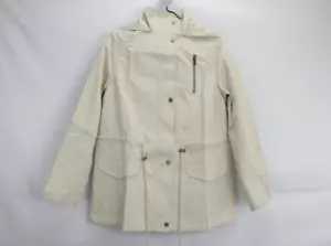 Chaqueta para mujer Anorak Parka con cremallera cordón abrigos con capucha M marfil - Imagen 1 de 13