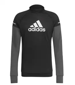 Adidas Hombre Block Larga Sport Camiseta Negro Gris Talla M Nuevo con Etiqueta - Imagen 1 de 3