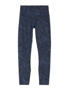 Lululemon Wunder Under High Rise Legging Nouveau Mach Blue Black Size 4 - Picture 1 of 12