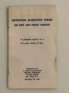 1960 Nutrition Scientists Speak on Diet and Heart Disease National Dairy Council - Picture 1 of 3