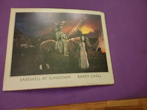 FAREWELL AT SUNDOWN by BARRY CHALL - the PRINT Leanin' Tree POSTER PRINTS 16x20" - Picture 1 of 10