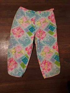Lilly Pulitzer Girl's Sz 14 Animal Print Capris/ Pedal Pushers Side Zipper - Picture 1 of 3