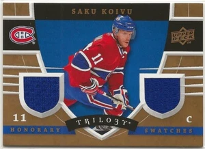 2008-09 Upper Deck Trilogy muestras honorarias #HSSK Saku Koivu Montreal - Imagen 1 de 2