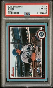 2010 Bowman Ichiro Blue Card #’d /520 Psa 8!!! - Picture 1 of 2