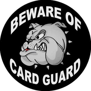 Bulldog Dog Spike Cartoon Beware of Card Guard Poker Chip Card Guard NEW - Picture 1 of 1