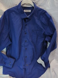 Tommy Bahama Hemd Herren LARGE blau Newport Coast 70% PIMA Baumwolle Langarm Knopf - Bild 1 von 17