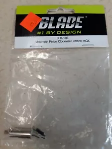 BLADE #1 BY DESIGN PN BLH7503 MOTOR W/PINION, CLOCKWISE ROTATION: mQX NIB - Picture 1 of 3