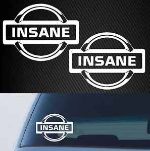 INSANE x2 sticker decal Nissan skyline silvia patrol navara JDM boost 4x4 - Picture 1 of 7