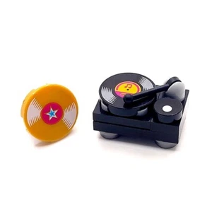 Originale LEGO Giradischi Giradischi Minifigure Accessorio Mobili Musicali 2 - Foto 1 di 2