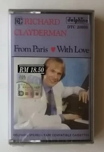 From Paris With Love Richard Clayderman Rare Malaysia Cassette Brand New Sealed - Picture 1 of 3