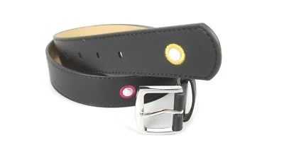 Cinto preto Juicy Couture grande com círculos coloridos ao longo do cinto $34. Novo  - Imagem 1 de 4