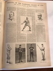 KOMPLETTE AUSGABE 3. Mai 1890 ERÖFFNUNG DER BASEBALL-SAISON Harper’s Weekly RAR - Bild 1 von 12