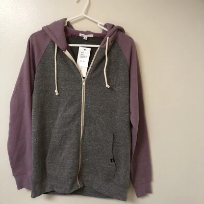 THREADS 4 THOUGHT Men's Hoodie Full Zipper Light purples & Grey Size Small - Image 1 of 4