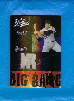 HARMON KILLEBREW 2005 LEATHER & LUMBER BIG BANG GAME USED JERSEY #98/100 HOF ! - Image 1 of 2