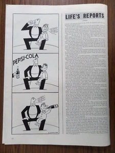 1943 Pepsi Cola Ad Illustrated artwork by O. Soglow - Picture 1 of 1