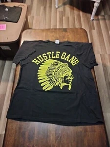 Vintage Hustle Gang Shirt In Black Men's Size XXXL - Picture 1 of 3