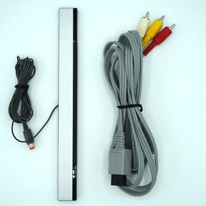 Nintendo Wii Cord Set AV Cable Sensor Bar Bundle Genuine OEM Original Tested - Picture 1 of 1