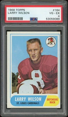 1968 Topps #164 Larry Wilson St Louis Cardinals HOF PSA 4 Utah - Image 1 of 4