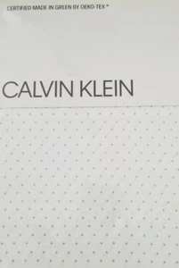 4 pc Calvin Klein White & Blue Dots King Sheet Set NIP - Picture 1 of 10