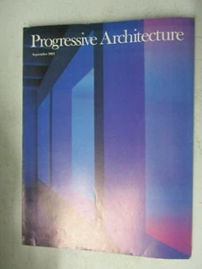 PROGRESSIVE ARCHITECTURE MAGAZINE SEPT 1983 HARLEY'S RESTAURANT SAN FRANCISCO - Picture 1 of 2