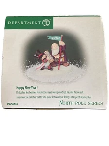 Dept 56 Happy New Year 56443 North Pole Series Department 2000 flag(bin-F) - Picture 1 of 5