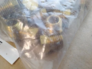 2 Stck. 1/4 Zoll Stecker NPT Kern Sechskantkopf Stecker Messing Rohr Armatur NPT Kraftstoff Wasser Luft - Bild 1 von 4