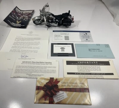Franklin Mint Harley Davidson 1986 Heritage Softail Classic 1:10 Scale - Image 1 of 4