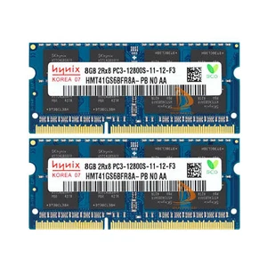 For Hynix 16GB 2X 8GB DDR3 1600mhz PC3-12800S 204pin SODIMM Laptop Memory RAM . - Picture 1 of 4