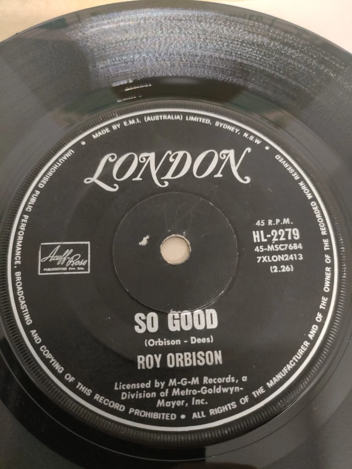 Roy Orbison ‎– So Good  - Image 1 of 3