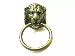 Vintage Lion Head Knocker Die Cast Metal Alloy Ring Holder Allison Japan - Picture 1 of 7