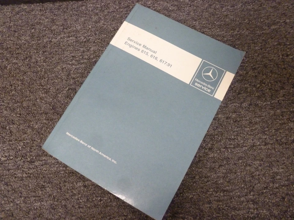 1980-1981 Mercedes Benz 300CD 3.0L Diesel 617 Engine Shop Service Repair Manual Foto 1 de 1