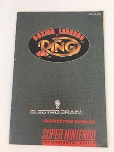 Boxing Legends Of The Ring (SNES Nintendo, solo manuale) - Foto 1 di 2