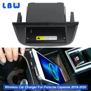 15W Wireless Car Charger QI Phone Center Console For Porsche Cayenne 2018-2020 - Picture 1 of 12