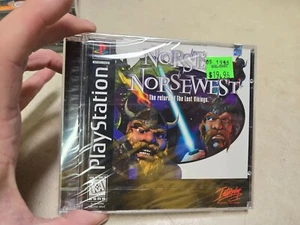 Norse by Norsewest Return Lost Vikings PlayStation PS1 Fact. Sealed Black Label - Picture 1 of 7
