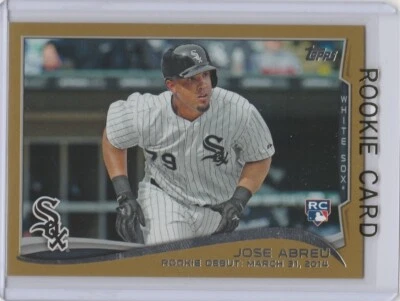 JOSE ABREU 2014 Topps Update GOLD #'d SP ROOKIE CARD Chicago White Sox RC - Image 1 of 2