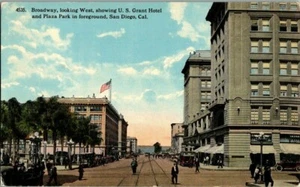 PRIMI '900. VISTA STRADA. BROADWAY. SAN DIEGO, CIRCA CARTOLINA u14 - Foto 1 di 2