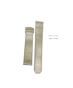 Bracelet de montre milanais en acier inoxydable bracelet bracelet en maille métal argent 16 mm