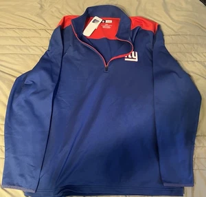 NEU NFL Team Apparel NY Giants 1/4 Reißverschluss Langarm Herren Large neu mit Etikett - Bild 1 von 2