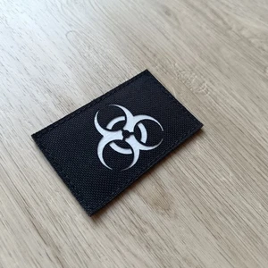 Biohazard | Gefahrenstoff |Klett Aufnäher | Bio Moral Tactical Emblem| 8x5cm - Bild 1 von 3