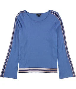 Alfani Womens Striped Bell Sleeve Pullover Sweater, medblue, S - Picture 1 of 1