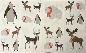 Moda Panel Merrily Gingiber Little Critter Zest for the Nest Woodland Animals - Picture 1 of 12