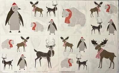 Moda Panel Merrily Gingiber Little Critter Zest for the Nest Woodland Animals - Image 1 of 4