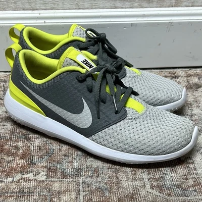 Tenis de golf Nike Roche G sin clavos jóvenes niños talla 7Y gris humo limón Foto 1 de 4