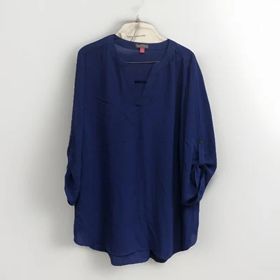 Blusa Top Vince Camuto Azul Talla 1X Foto 1 de 4