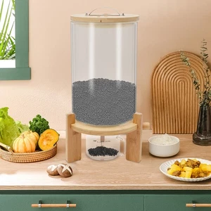 Dispensador de arroz de 7,5 L contenedor de almacenamiento hermético almacenamiento de alimentos secos con taza cocina - Imagen 1 de 12